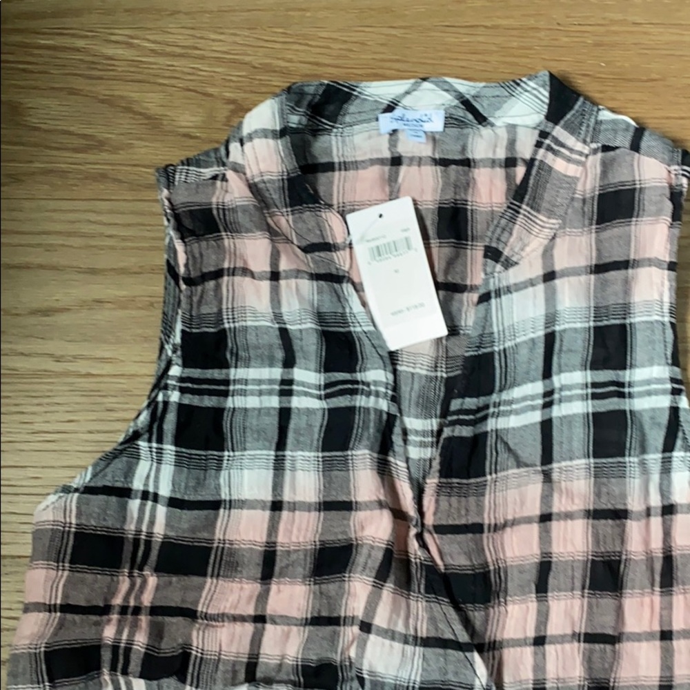 Pink Plaid Splendid Tank - Picture 3 of 5